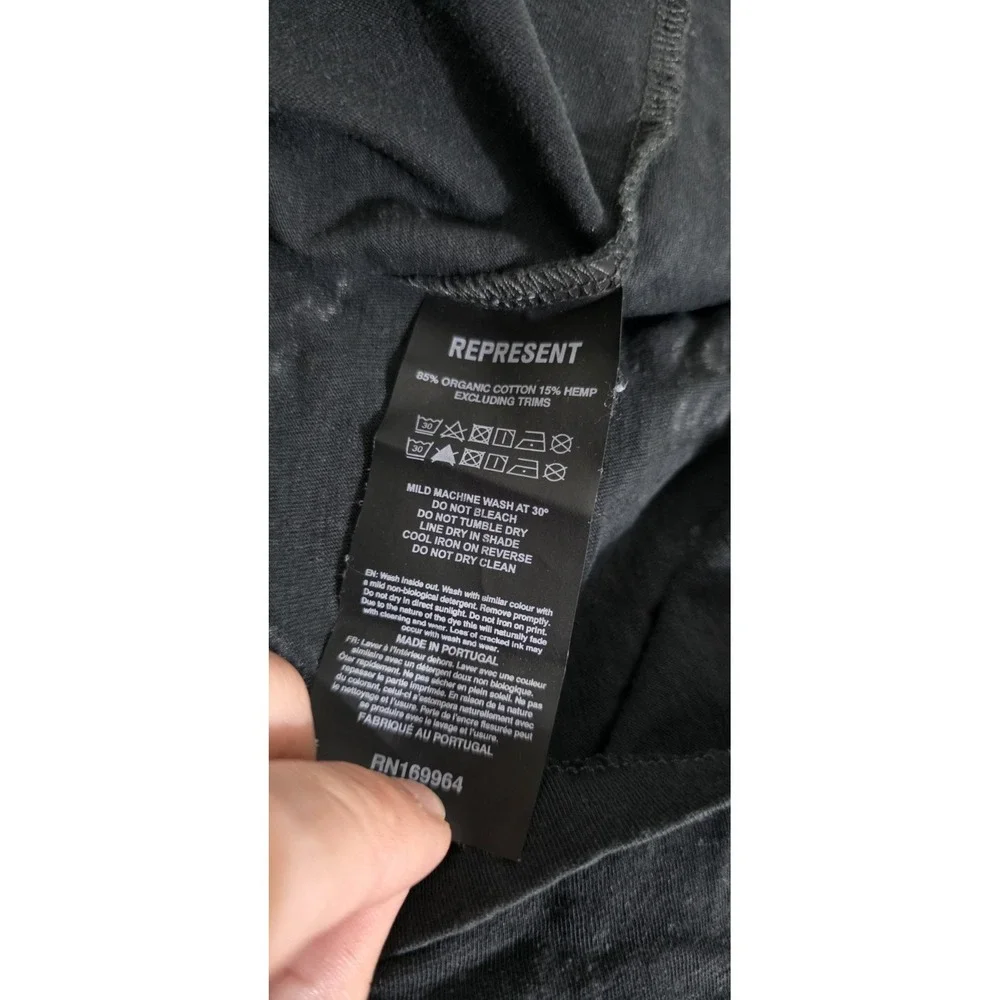 REPRESENT X Metallica 40yr Anniversary T‎ Shirt Men M Black Rock Moto Grunge EUC